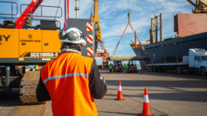 Avanza el VMOS: llegaron al Puerto de San Antonio Este más de 700 tubos para el ducto marino