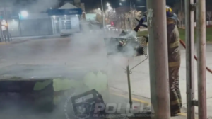 Detuvieron a un hombre acusado de incendiar varios cestos de basura en el oeste neuquino