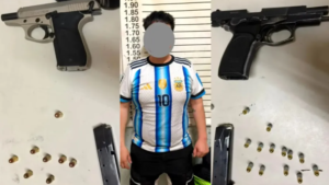 Detuvieron a un joven en Cipolletti durante los festejos por la Selección: llevaba dos armas cargadas y 31 municiones
