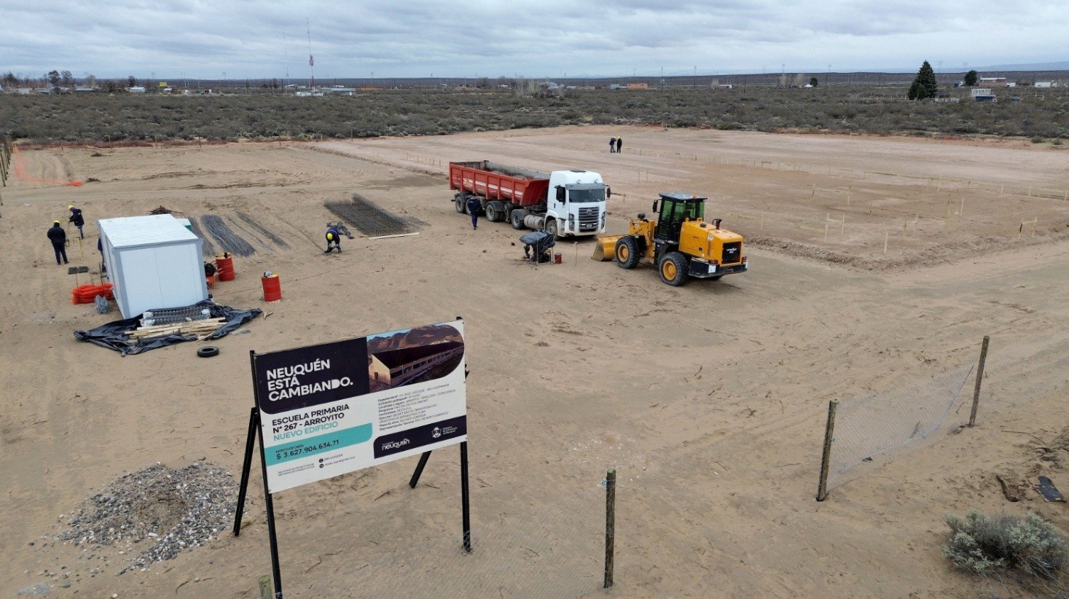 Comenzó la construcción de la nueva Escuela Primaria 267 de Arroyito Comenzó la construcción de la nueva Escuela Primaria 267 de Arroyito
