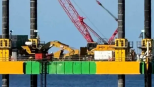 VMOS avanza en Río Negro: una enorme plataforma ya trabaja frente a Punta Colorada