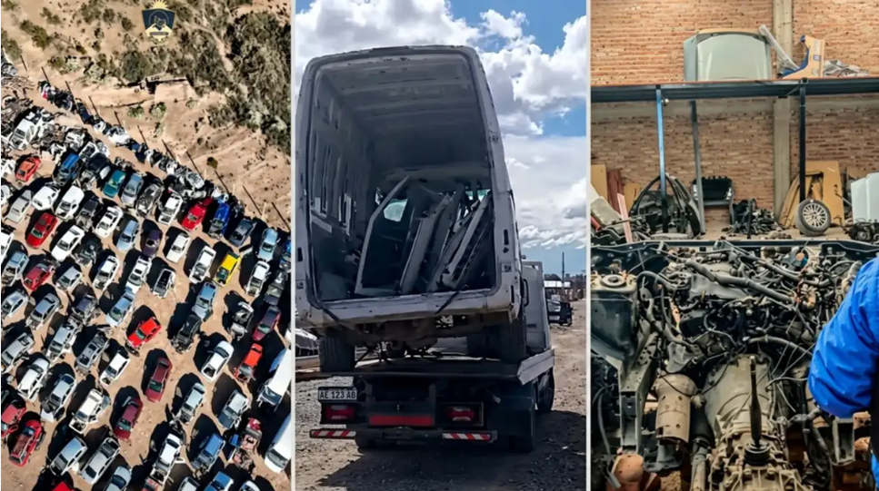 Allanaron un desarmadero en Balsa Las Perlas y recuperaron una camioneta robada