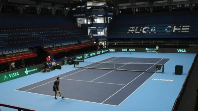 El Ruca Che ya respira Copa Davis: Turquía entrenó en Neuquén y Argentina prepara su debut