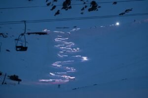 Chubut: La Hoya vivió una noche especial con otra edición de la Bajada de Luces