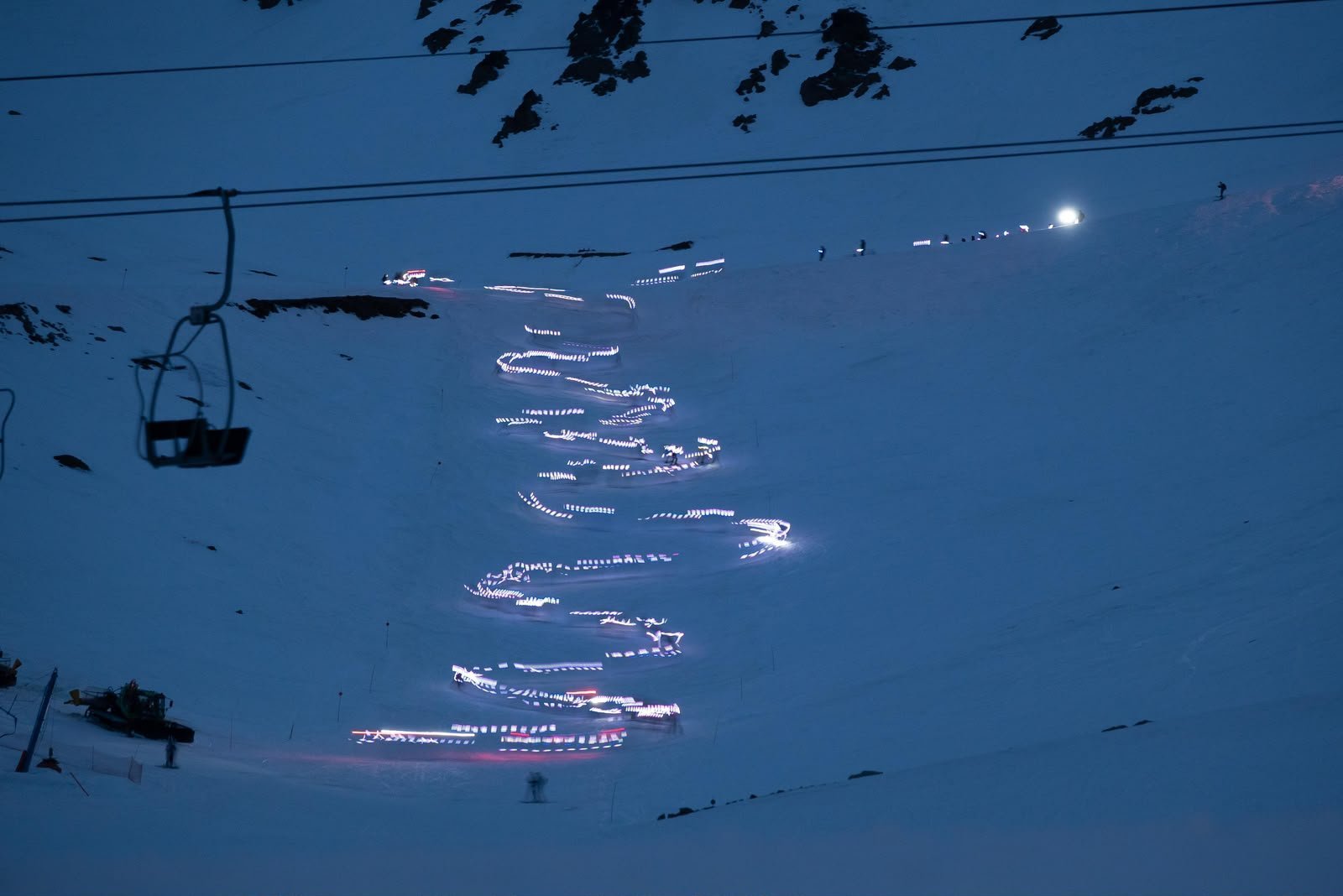 Chubut: La Hoya vivió una noche especial con otra edición de la Bajada de Luces