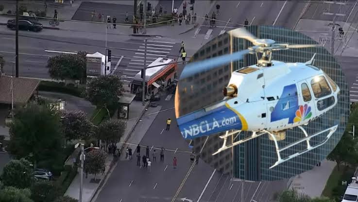 Tragedia en Los Ángeles: se estrelló un helicóptero de un canal de noticias y murieron tres personas