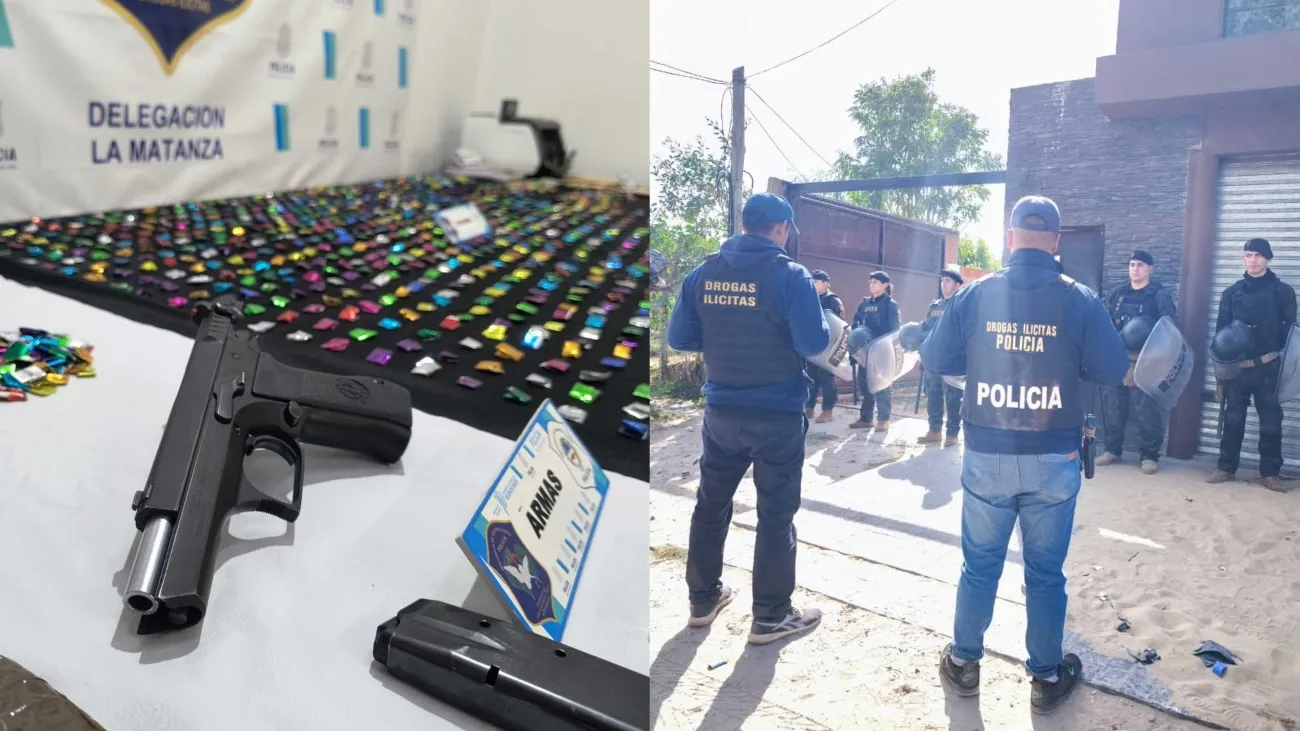 Desarticularon una banda narco que usurpaba viviendas en La Matanza: encontraron una granada activa y droga Desarticularon una banda narco que usurpaba viviendas en La Matanza: encontraron una granada activa y droga