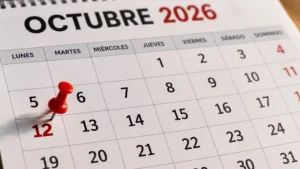 Fin de semana largo de octubre 2026: cuándo será y cuántos días tendrá