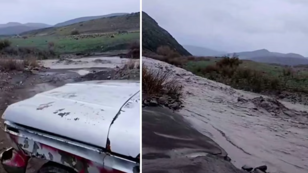 Un puestero quedó aislado por la crecida de un arroyo en Neuquén y logró salir a pie