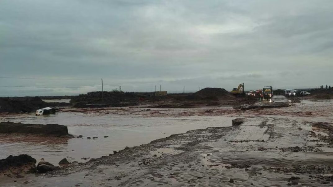Temporal en Rincón de los Sauces: más de 50 asistencias, calles dañadas y una ruta intransitable