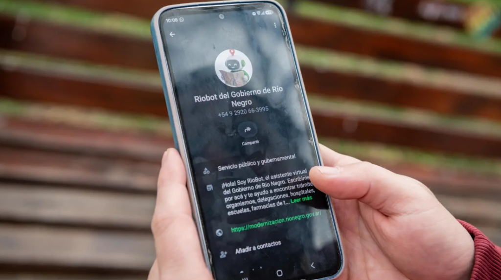 Río Bot 2.0: el asistente virtual de Río Negro incorpora inteligencia artificial para consultar trámites y servicios por WhatsApp