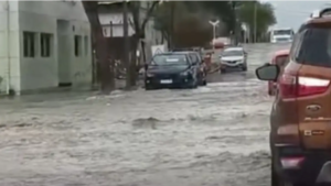 Temporal en Zapala: calles inundadas, suspensión de clases y corte en la Ruta 5